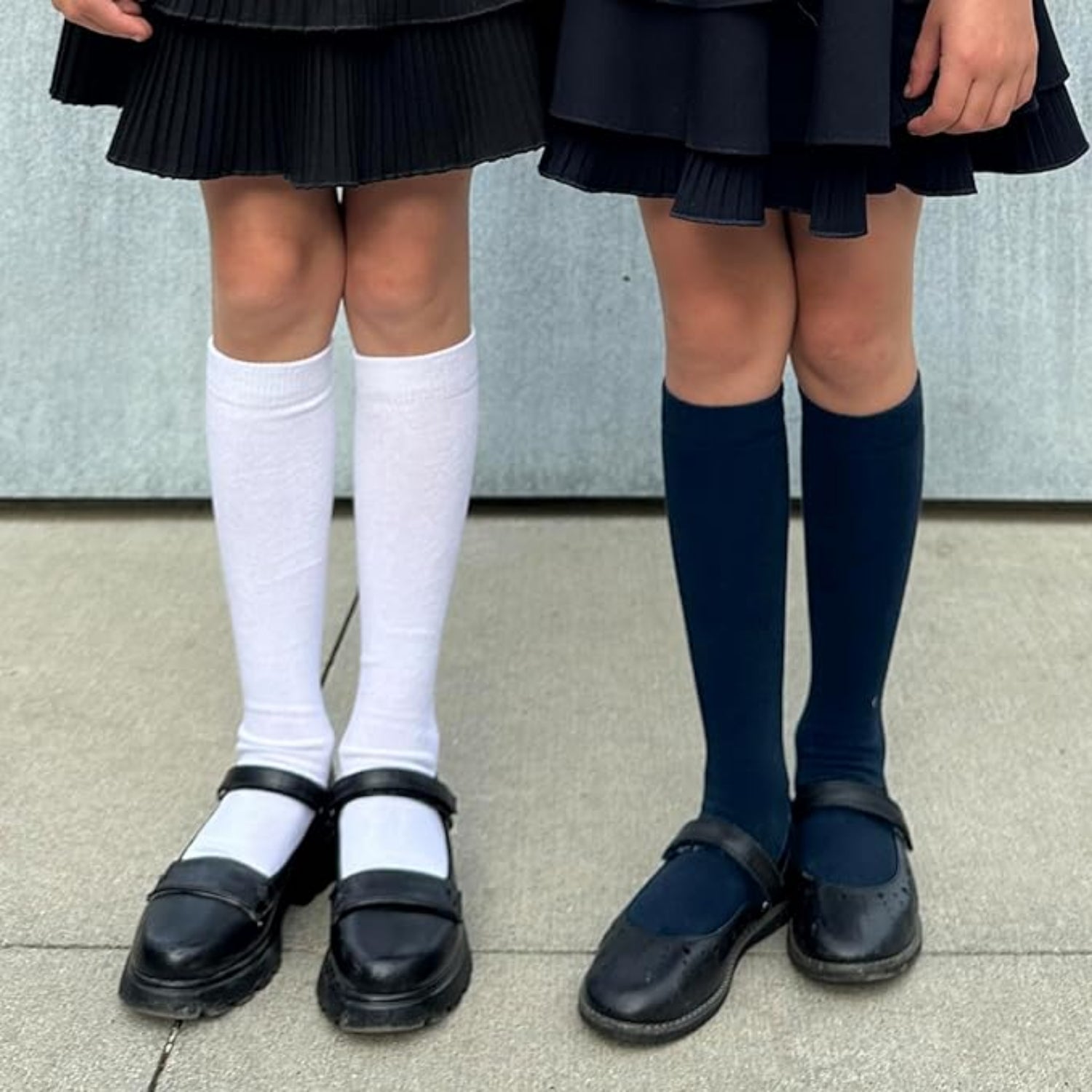 Student's Choice Girls 3-Pack Classic Flat School Uniform Knee High Dress Socks