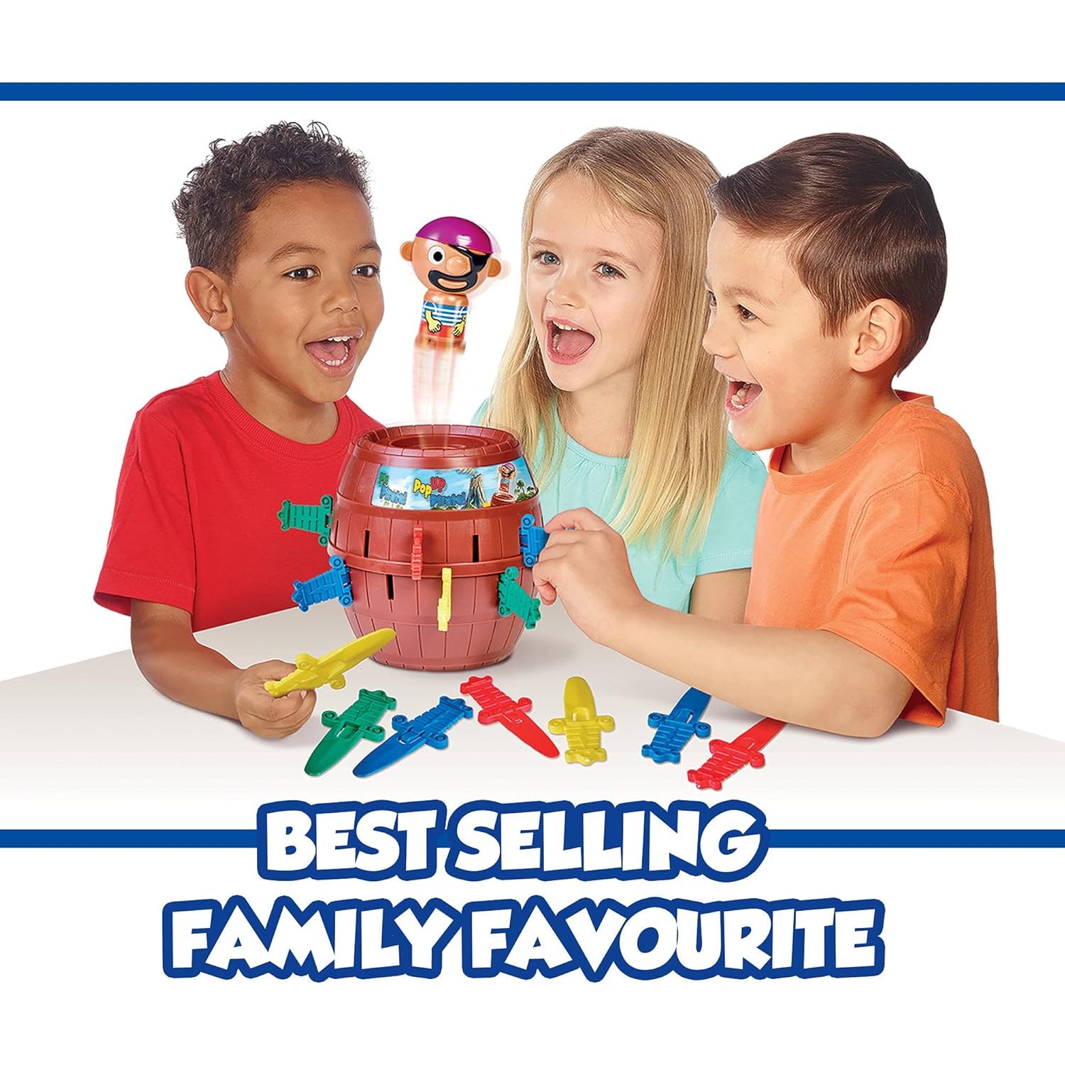 TOMY Pop Up Pirate Board Game - Swashbuckling Kids Games for Family Game Night- Family Games for Kids Ages 4 and Up