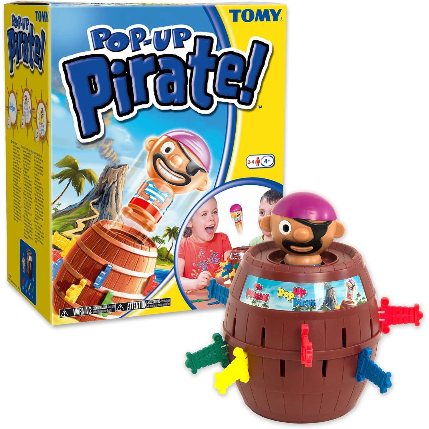 TOMY Pop Up Pirate Board Game - Swashbuckling Kids Games for Family Game Night- Family Games for Kids Ages 4 and Up