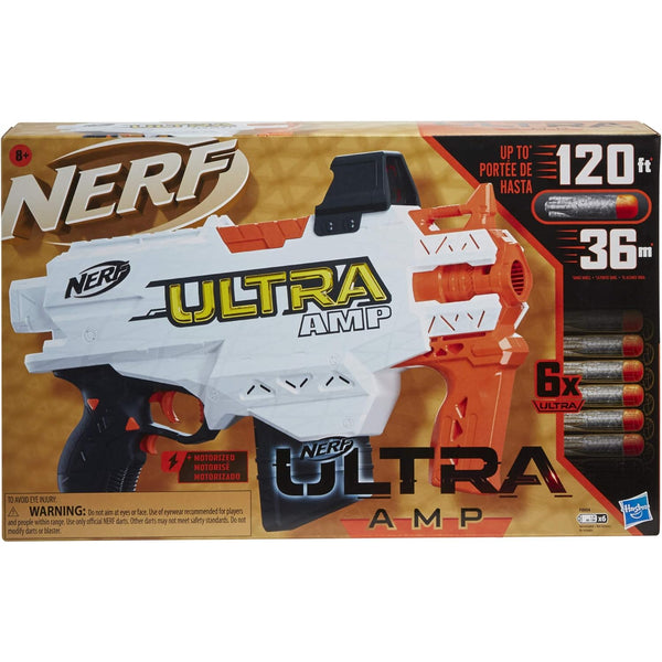 NERF Ultra Amp Motorized Blaster, 6-Dart Clip – S&D Kids