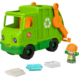 Fisher-Price Little People Musical Toddler Toy Recycling Truck Garbage Vehicle with Figure for Pretend Play
