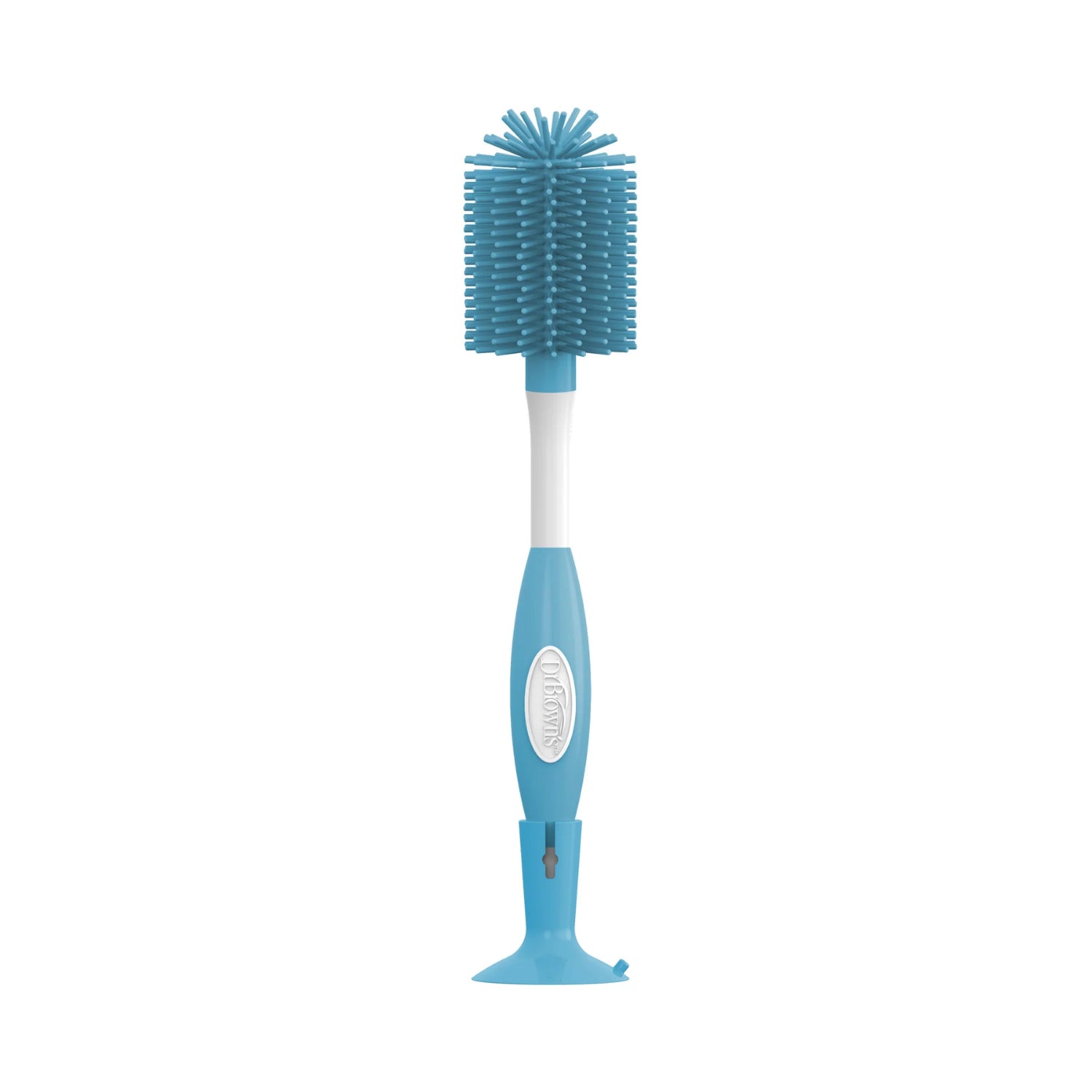 Dr. Brown's Soft Touch No Scratch Baby Bottle Cleaning Brush Nipple Cleaner with Stand and Storage Clip, BPA Free