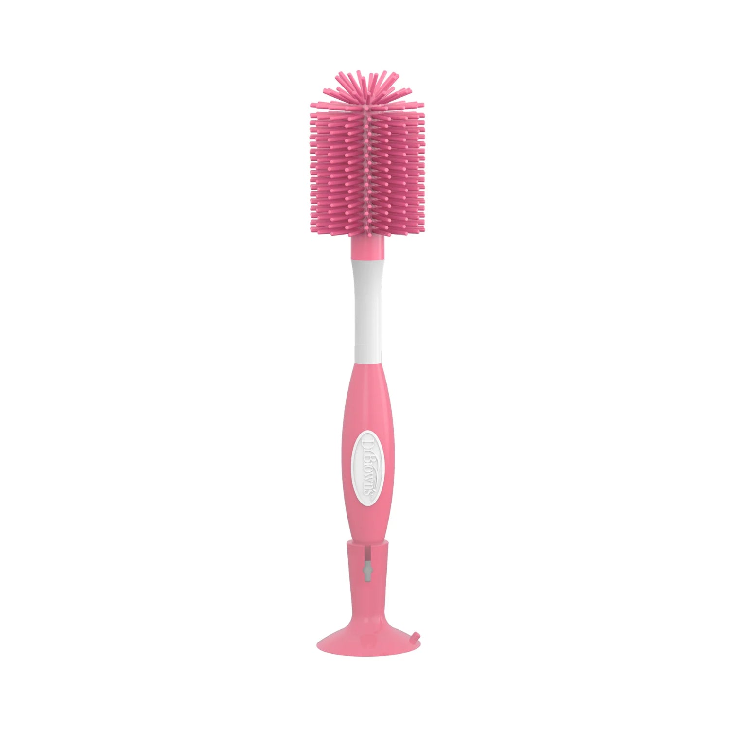 Dr. Brown's Soft Touch No Scratch Baby Bottle Cleaning Brush Nipple Cleaner with Stand and Storage Clip, BPA Free