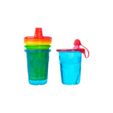TOMY The First Years Take & Toss Toddler Sippy Cups - Multicolored Toddler Sippy Cups with Lids, 10 oz, 4 Pack
