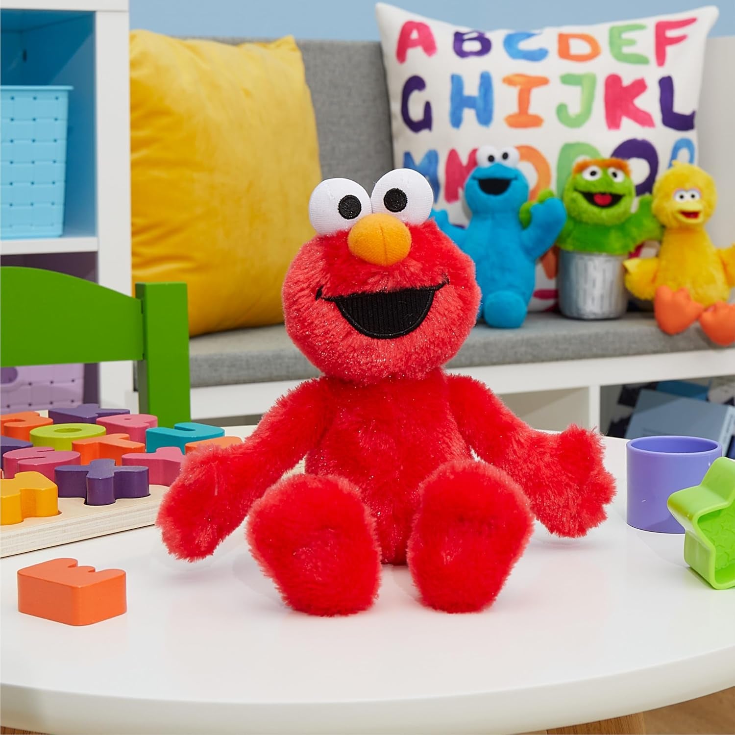 Just Play Sesame Street Friends 8-inch Plush Stuffed Toy, Kids Toys for Ages 18 Month