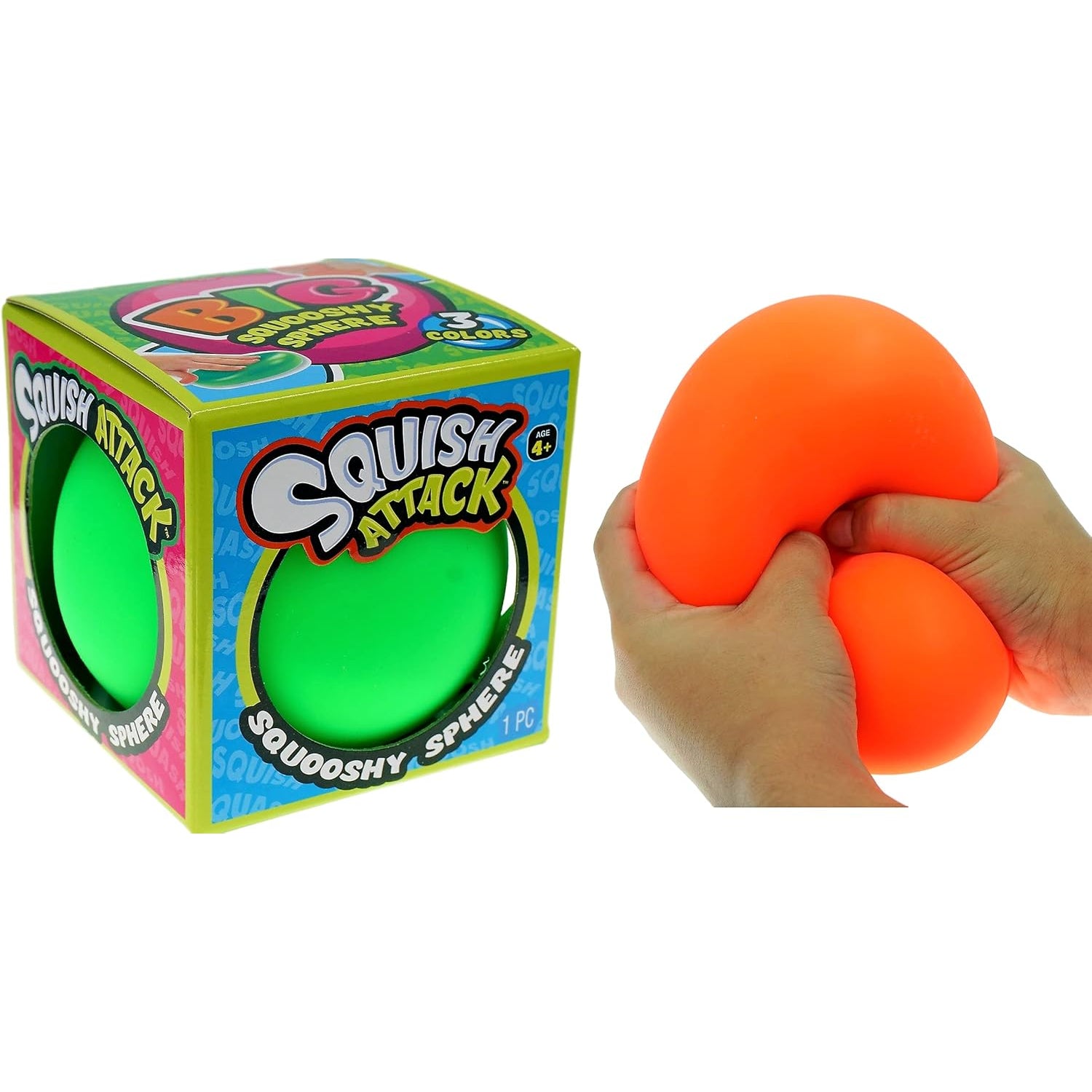 Ja-Ru Giant Squish Attack Squooshy Sphere Stress Ball
