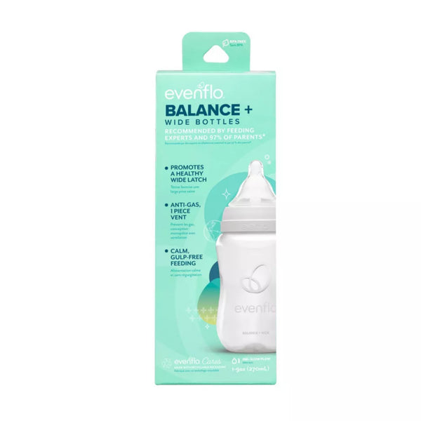 Evenflo Balance Wide-Neck Anti-Colic Baby Bottles