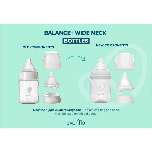 Evenflo Balance Wide-Neck Anti-Colic Baby Bottles