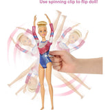 Mattel ​Barbie® Gymnastics Doll and Playset with Twirling Feature, Balance Beam, 15+ Accessori