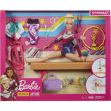Mattel ​Barbie® Gymnastics Doll and Playset with Twirling Feature, Balance Beam, 15+ Accessori