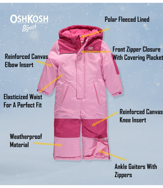 Osh Kosh Boys and Girls 12 Months - 7 One Piece Snowmobile