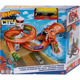 Hot Wheels Toy Car Track Set City Octopus Invasion Attack Playset
