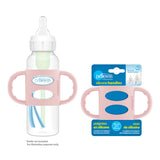 Dr. Brown's Milestones 100% Silicone Baby Bottle Handles, Narrow, Removable Easy-Grip Transitional Sippy Cup Handles