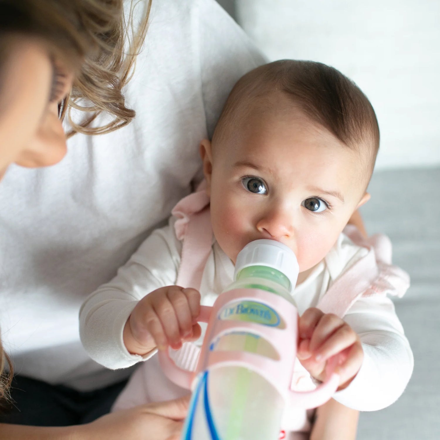Dr. Brown's Milestones 100% Silicone Baby Bottle Handles, Narrow, Removable Easy-Grip Transitional Sippy Cup Handles