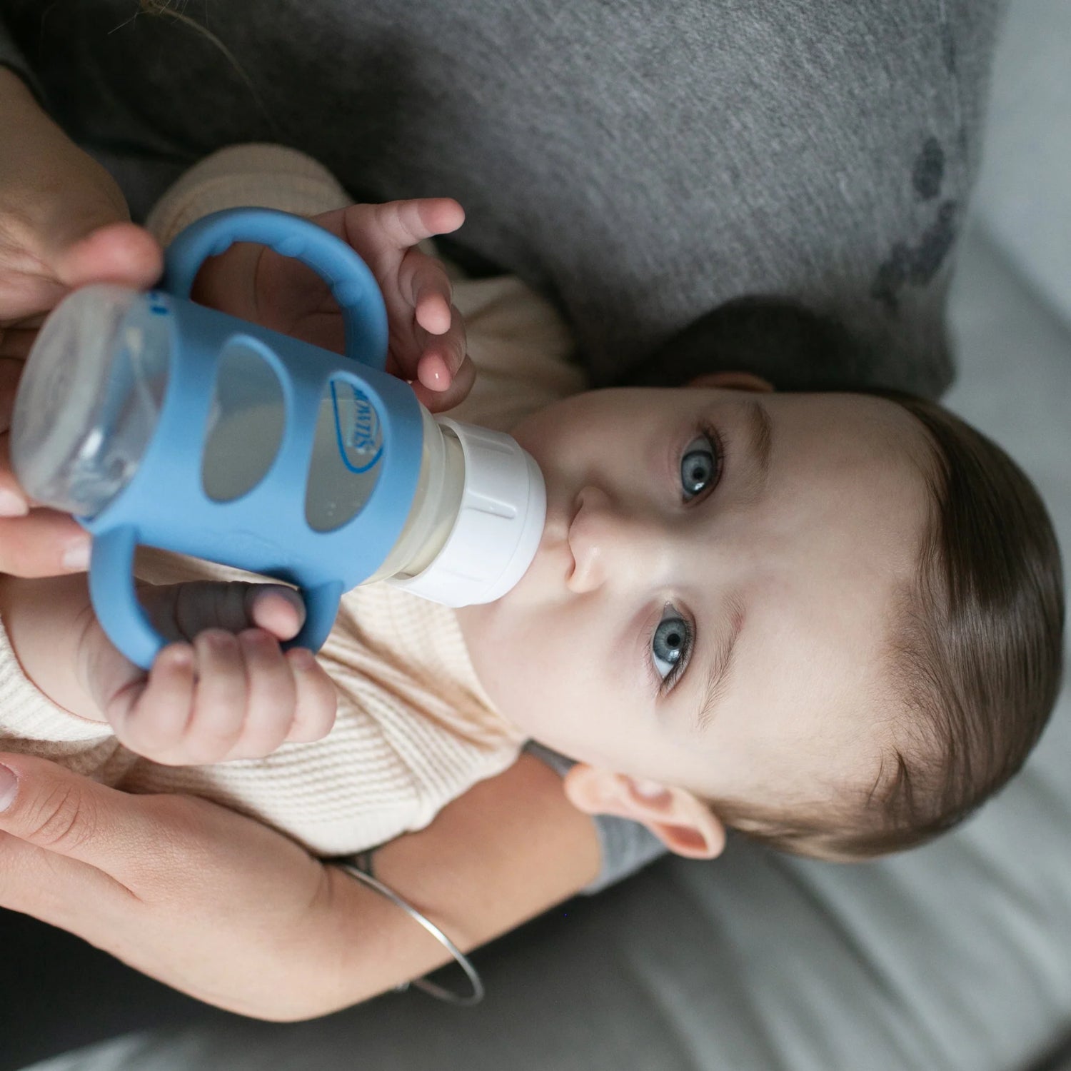 Dr. Brown's Milestones 100% Silicone Baby Bottle Handles, Narrow, Removable Easy-Grip Transitional Sippy Cup Handles