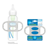 Dr. Brown's Milestones 100% Silicone Baby Bottle Handles, Narrow, Removable Easy-Grip Transitional Sippy Cup Handles