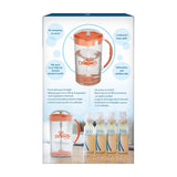 Dr. Browns Baby Formula Mixing Pitcher with Adjustable Stopper, Locking Lid & No Drip Spout, Orange, BPA Free, 36oz