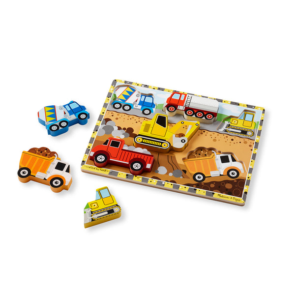 Melissa and Doug Construction Chunky Puzzle - 6 Pieces – S&D