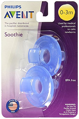 Philips Avent Blue Soothie Pacifier, 0-3M - 2 Pack