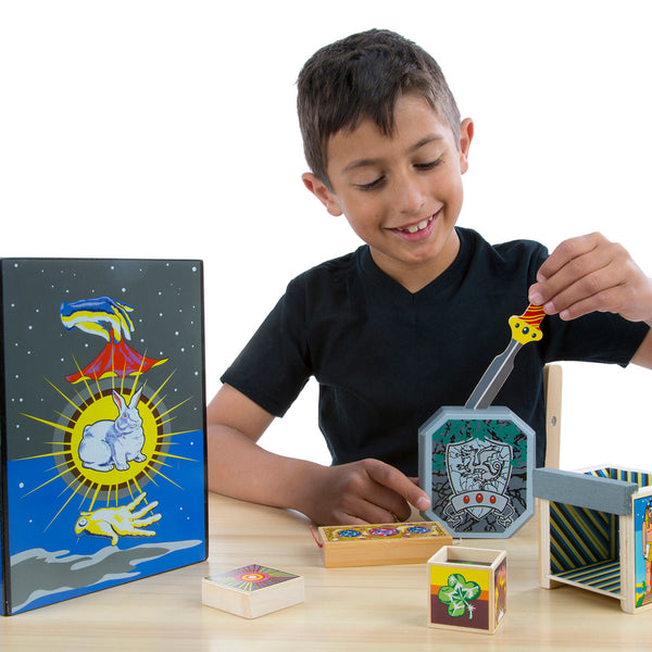 Melissa & Doug Discovery Magic Set With 4 Classic Tricks, Solid