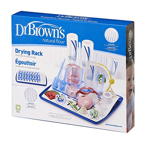 Dr. Brown’s Folding Baby Bottle Drying Rack for Easy Storage, Dry Nipples, Pacifiers