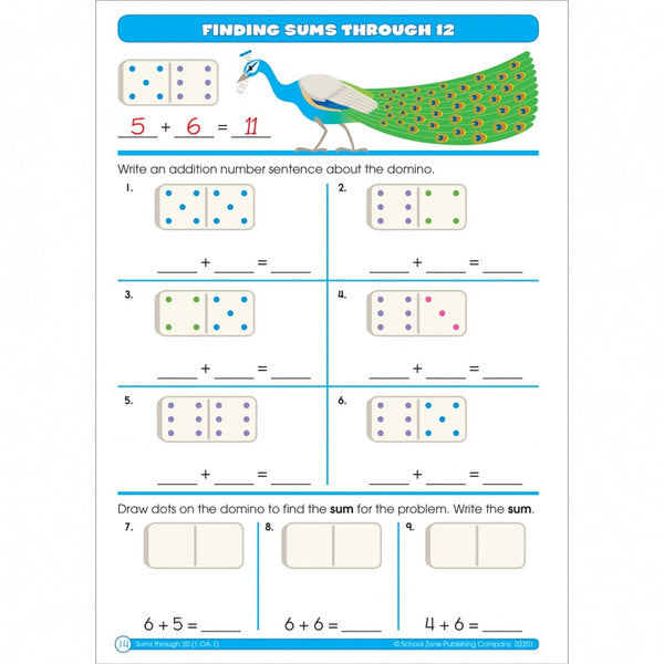 School Zone Math Basics Grade 1 Workbook – S&D Kids