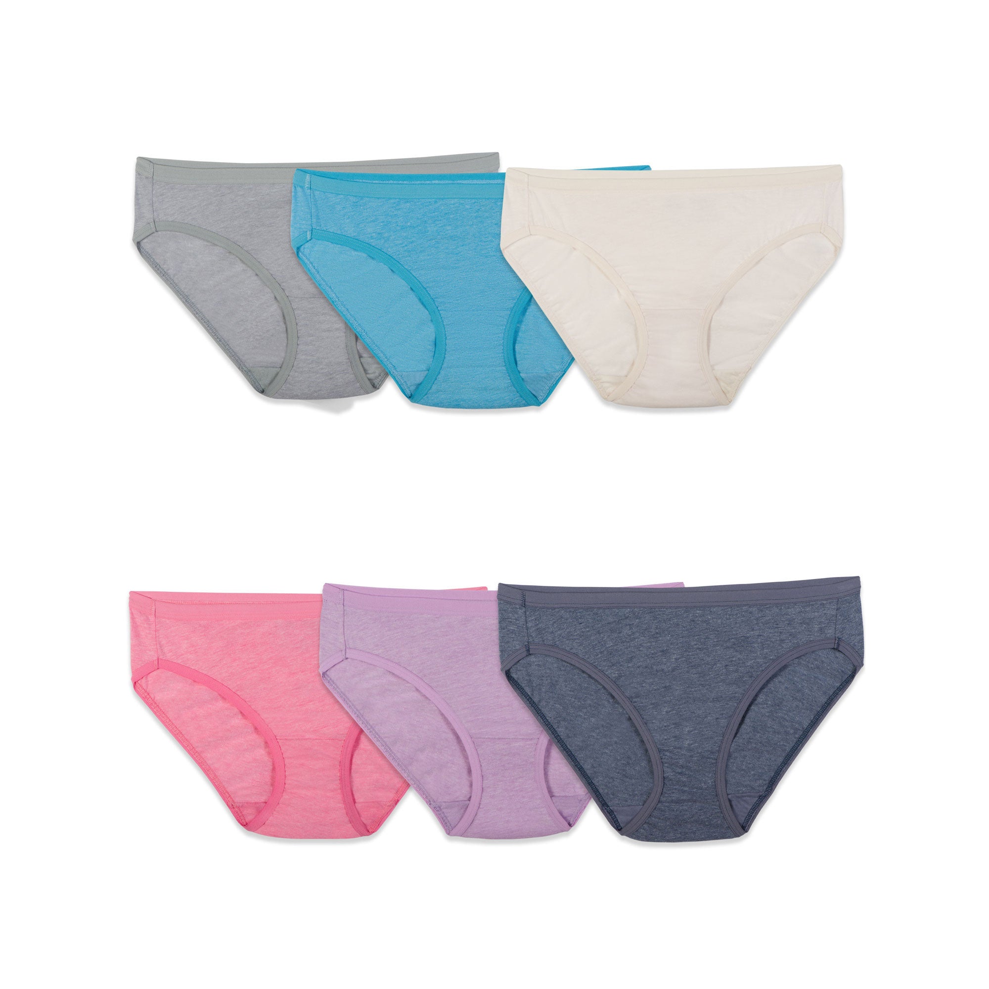 Fruit of the Loom Womens 6 Pack Assorted Panties
