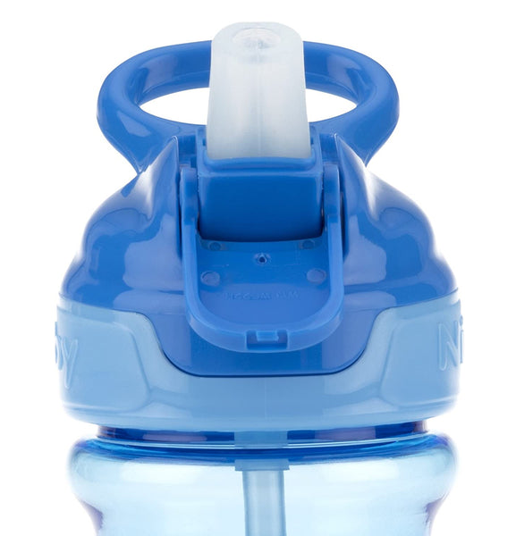 Nuby Flip-it Soft Spout Water Bottle, Blue Sharks, 12 oz – S&D Kids