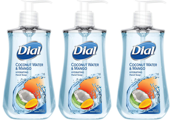 Dial Liquid Hand Soap, Coconut Water Mango, Fluid Ounces (3