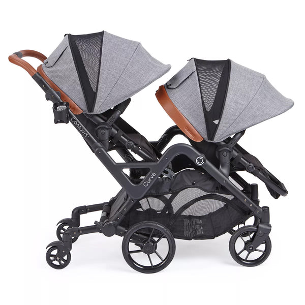contours double stroller blue Contours Curve Tandem Double Stroller for Infants, Toddlers or Twins