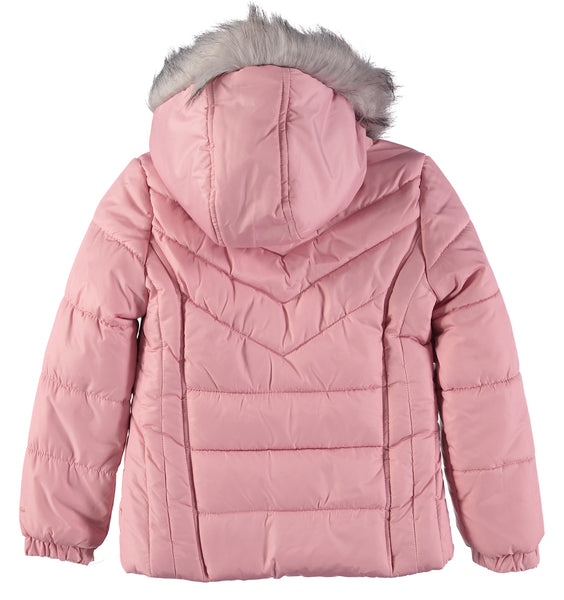 London Fog Girls 7-16 Bubble Jacket with Fleece Hat – S&D Kids