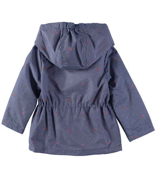 Osh Kosh Girls 2T-4T Hooded Ditzy Anorak Jacket – S&D Kids