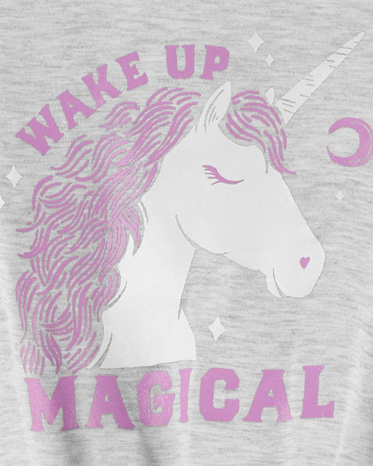 Carters Girls 4-10 2-Piece Unicorn Loose Fit Poly PJs
