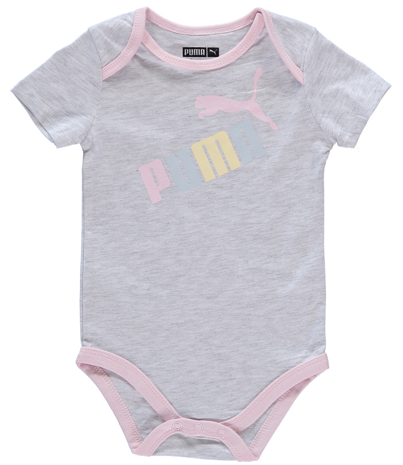 PUMA Girls 0-9 Months Short Sleeve 5-Pack Bodysuit