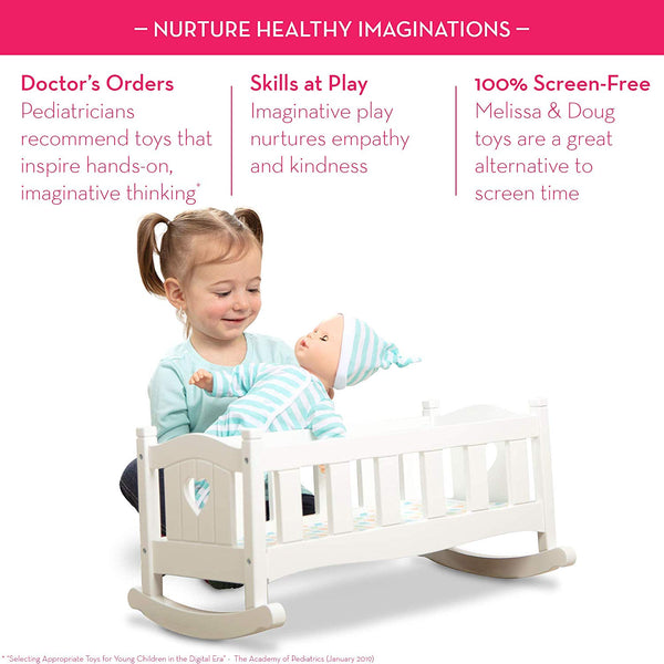 Melissa and Doug Mine to Love Wooden Play Cradle for Dolls – S&D Kids
