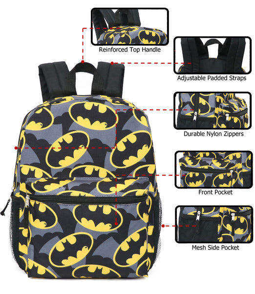 Batman Full Size All Over Print Backpack – SD Kids