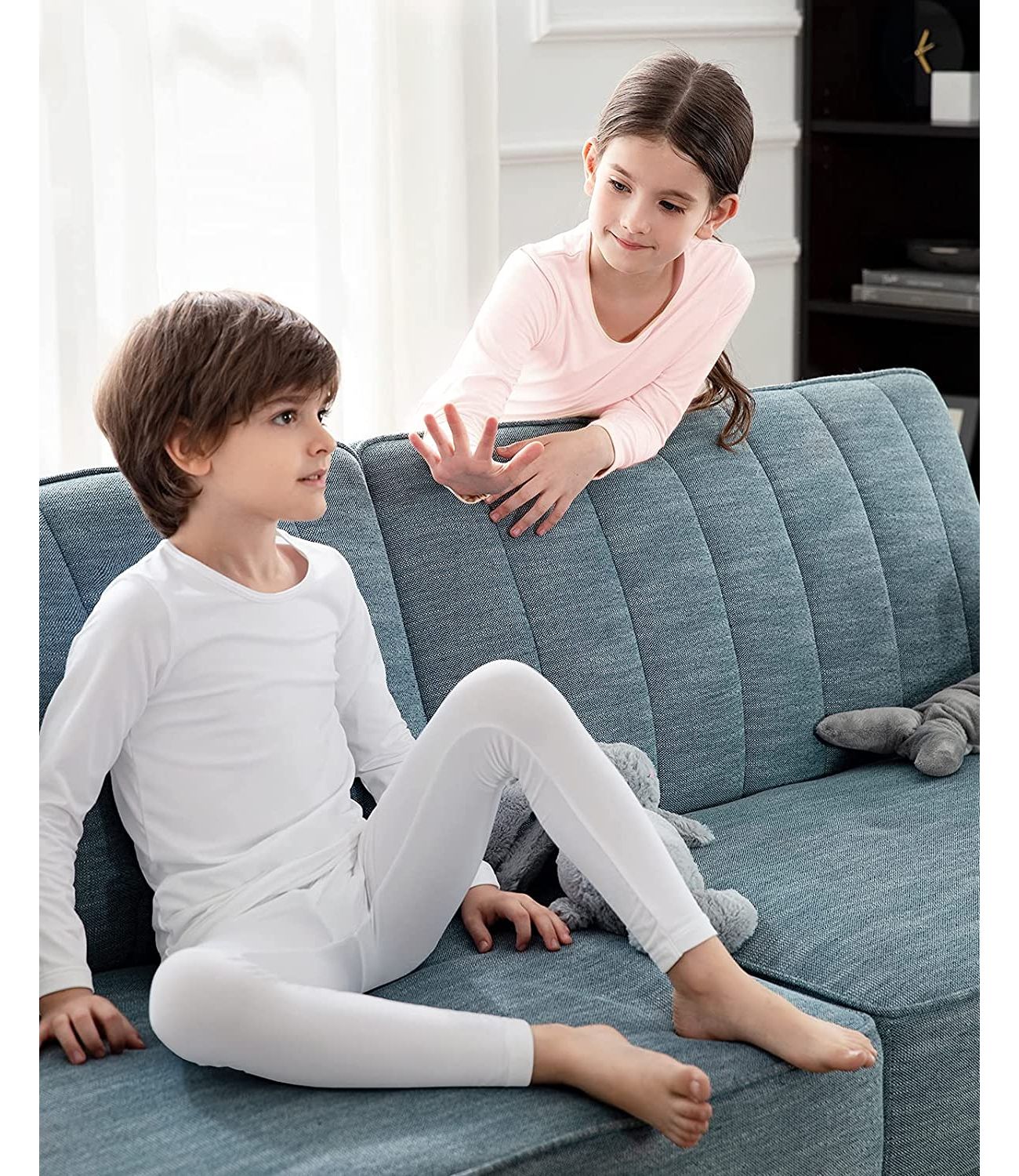 Nautica Boys Long Sleeve Waffle Thermal Set