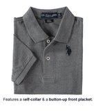 U.S. Polo Assn. Boys 4-20 Short-Sleeve Classic Polo Shirt with Small Pony Applique