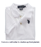 U.S. Polo Assn. Boys 4-20 Short-Sleeve Classic Polo Shirt with Small Pony Applique