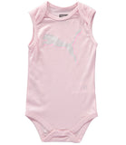 PUMA Girls 12-24 Months Short Sleeve Puma Bodysuit, 5-Pack