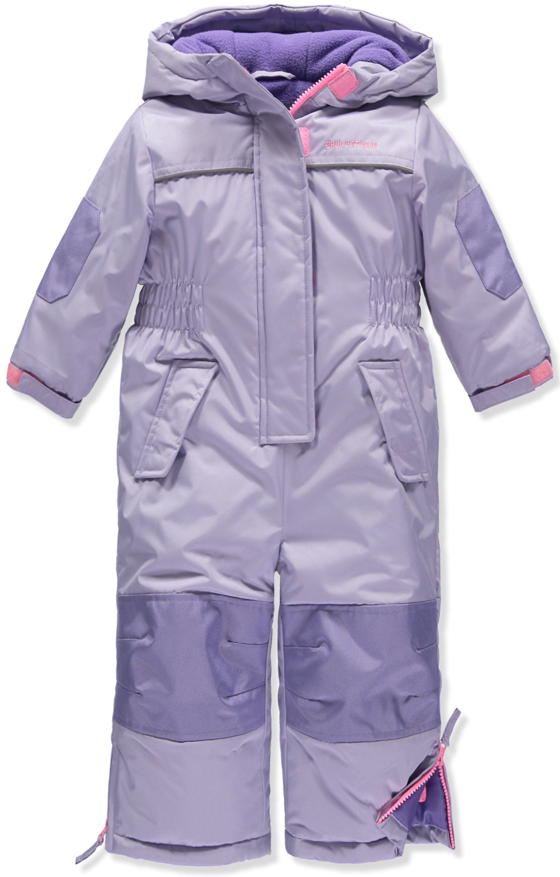 Pink Platinum Girls 12-24 Months Snowmobile Snowsuit