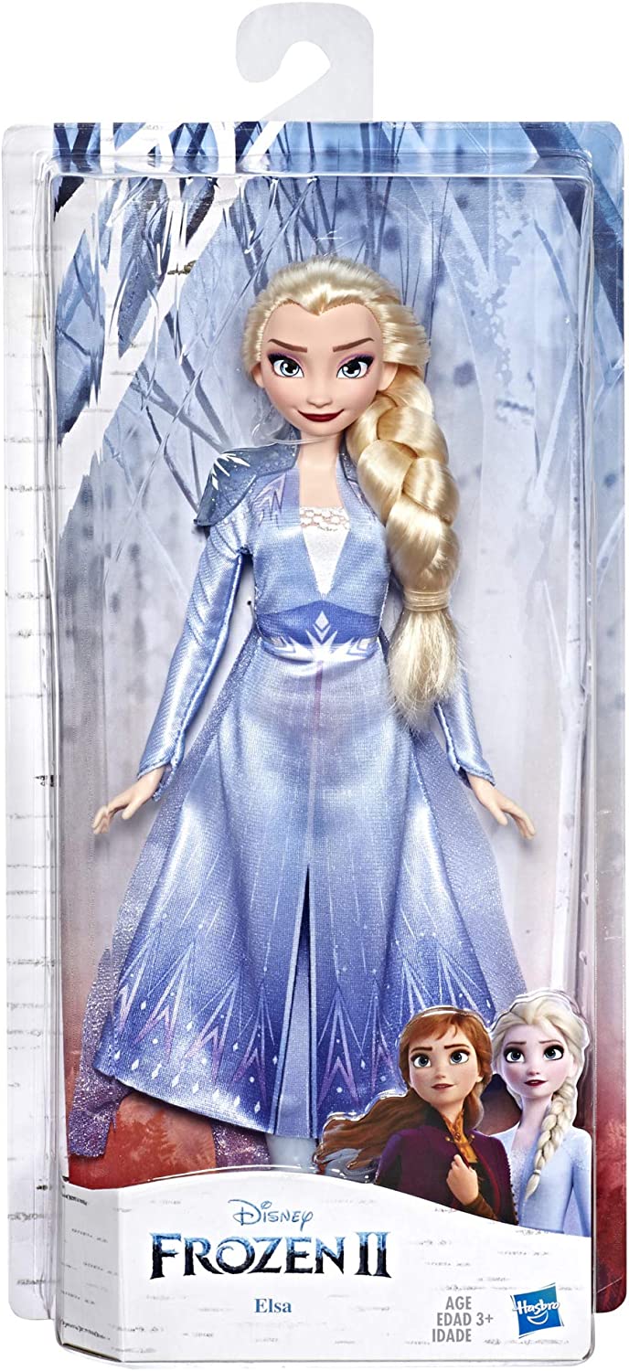 Disney Frozen Elsa Fashion Doll with Long Blonde Hair & Blue Outfit Inspired by Frozen 2