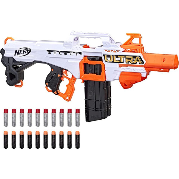 NERF Ultra Select Fully Motorized Blaster, Fire for Distance or