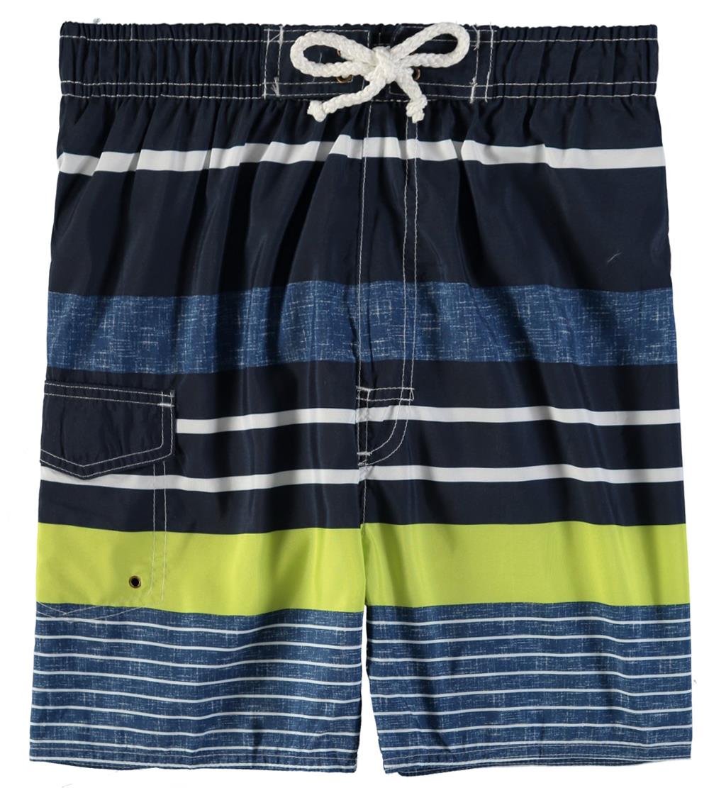 Quad Seven Boys 8-20 Stripe Swim Trunk