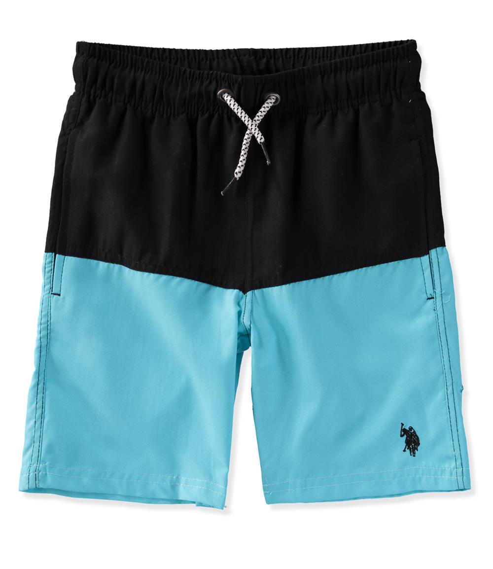 U.S. Polo Assn. Boys 8-20 Colorblock Swim Trunks