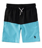 U.S. Polo Assn. Boys 8-20 Colorblock Swim Trunks