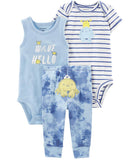 Carters Boys 0-24 Months 3-Piece Sea Life Outfit Set
