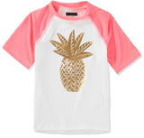 Rash Guard Girls 4-16 Short Sleeve Rash Guard