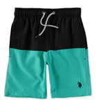 U.S. Polo Assn. Boys 8-20 Colorblock Swim Trunks