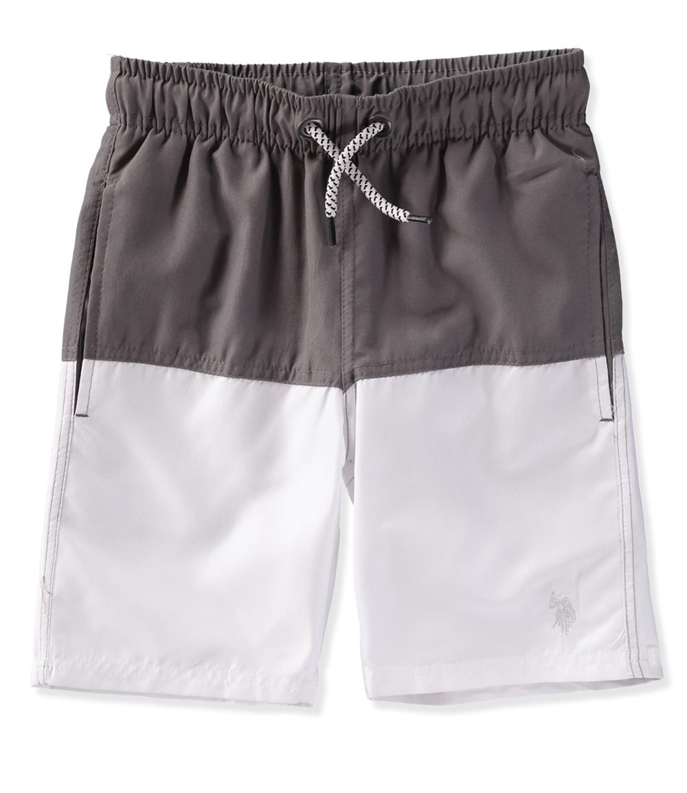 U.S. Polo Assn. Boys 8-20 Colorblock Swim Trunks